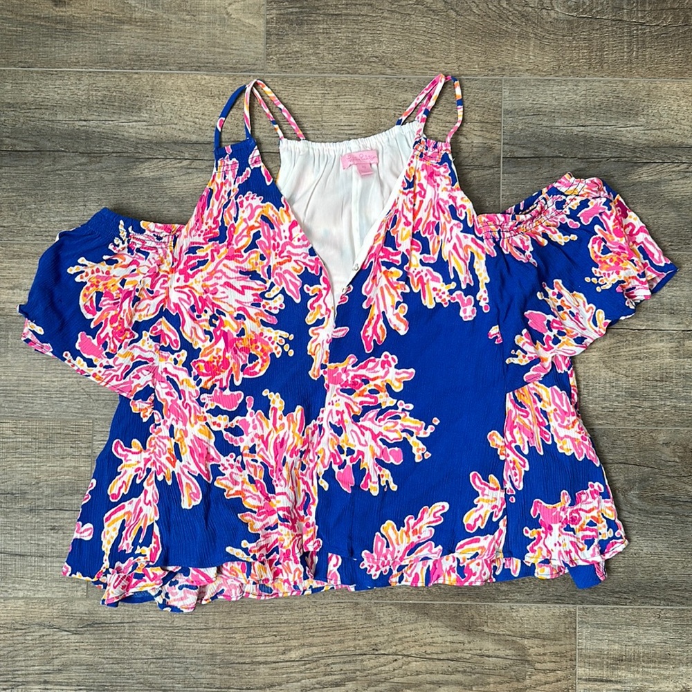 Lilly Pulitzer Cold Shoulder Top